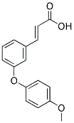 3-(4-METHOXYPHENOXY)CINNAMIC ACID Struktur