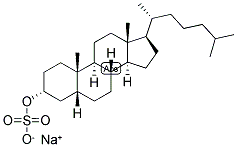 5-BETA-CHOLESTAN-3-ALPHA-OL SULPHATE, SODIUM SALT Struktur