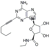 2-HEXYNYL-5'-N-ETHYLCARBOXAMIDOADENOSINE Struktur