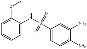 3,4-DIAMINO-N-(2-METHOXY-PHENYL)-BENZENESULFONAMIDE Struktur