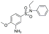 3-AMINO-N-ETHYL-4-METHOXY-N-PHENYL-BENZENESULFONAMIDE Struktur