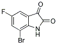 7-BROMO-5-FLUORO-1H-INDOLE-2,3-DIONE Struktur