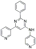 2-PHENYL-6-PYRIDIN-3-YL-N-PYRIDIN-4-YLPYRIMIDIN-4-AMINE Struktur