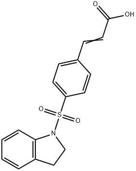 3-[4-(2,3-DIHYDRO-INDOLE-1-SULFONYL)-PHENYL]-ACRYLIC ACID Struktur