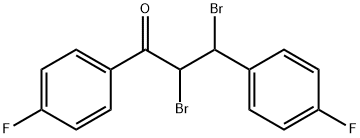 2,3-DIBROMO-4'-FLUORO-3-(4-FLUOROPHENYL)PROPIOPHENONE Struktur