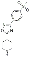 4-(3-[4-(METHYLSULFONYL)PHENYL]-1,2,4-OXADIAZOL-5-YL)PIPERIDINE Struktur