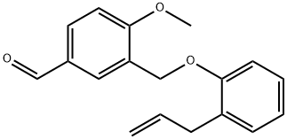 3-(2-ALLYL-PHENOXYMETHYL)-4-METHOXY-BENZALDEHYDE Struktur