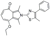 8-ETHOXY-1,3-DIMETHYL-2-(5-METHYL-4-PHENYL-1,3-THIAZOL-2-YL)CYCLOHEPTA[C]PYRROL-4(2H)-ONE Struktur