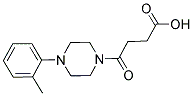 4-[4-(2-METHYLPHENYL)PIPERAZIN-1-YL]-4-OXOBUTANOIC ACID Struktur