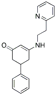 5-PHENYL-3-[(2-PYRIDIN-2-YLETHYL)AMINO]CYCLOHEX-2-EN-1-ONE Struktur