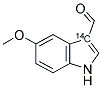 5-METHOXY INDOLE-3-CARBOXALDEHYDE, [3-14C] Struktur