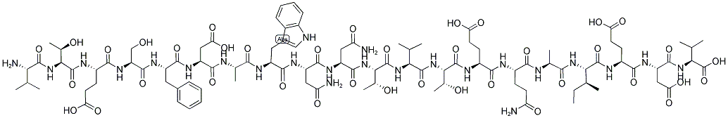 H-VAL-THR-GLU-SER-PHE-ASP-ALA-TRP-ASN-ASN-THR-VAL-THR-GLU-GLN-ALA-ILE-GLU-ASP-VAL-OH Struktur