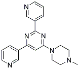 4-(4-METHYLPIPERAZIN-1-YL)-2,6-DIPYRIDIN-3-YLPYRIMIDINE Struktur