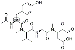 AC-TYR-N-ME-VAL-ALA-N-ME-ASP-ALDEHYDE (PSEUDO ACID) Struktur