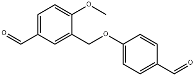 3-(4-FORMYL-PHENOXYMETHYL)-4-METHOXY-BENZALDEHYDE Struktur