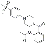 2-((4-[4-(METHYLSULFONYL)PHENYL]PIPERAZIN-1-YL)CARBONYL)PHENYL ACETATE|