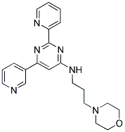 (3-MORPHOLIN-4-YL-PROPYL)-(6-PYRIDIN-3-YL-2-PYRIDIN-2-YL-PYRIMIDIN-4-YL)-AMINE Struktur