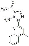 5-AMINO-1-(4-METHYLQUINOLIN-2-YL)-1H-PYRAZOLE-4-CARBOXAMIDE Struktur