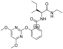 (2S)-N-ETHYL-2-[2-[(4,6-DIMETHOXYPYRIMIDIN-2-YL)OXY]BENZAMIDO]-3-METHYLVALERAMIDE Struktur