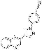 4-(4-QUINOXALIN-2-YL-1H-PYRAZOL-1-YL)BENZONITRILE Struktur