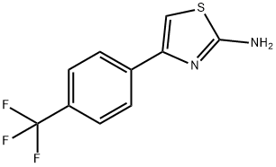 4-(4-(三氟甲基)苯基)噻唑-2-胺 結(jié)構(gòu)式