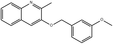 3-METHOXYBENZYL 2-METHYL-3-QUINOLINYL ETHER Struktur