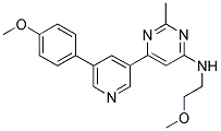 N-(2-METHOXYETHYL)-6-[5-(4-METHOXYPHENYL)PYRIDIN-3-YL]-2-METHYLPYRIMIDIN-4-AMINE Struktur