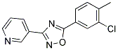 3-[5-(3-CHLORO-4-METHYLPHENYL)-1,2,4-OXADIAZOL-3-YL]PYRIDINE Struktur