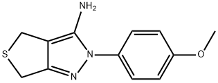 2-(4-METHOXYPHENYL)-2,6-DIHYDRO-4H-THIENO[3,4-C]PYRAZOL-3-AMINE Struktur