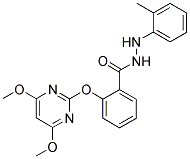 2-[(4,6-DIMETHOXYPYRIMIDIN-2-YL)OXY]BENZOIC ACID, 2-(2-METHYLPHENYL)HYDRAZIDE Struktur