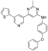 [2-METHYL-6-(5-THIOPHEN-2-YL-PYRIDIN-3-YL)-PYRIMIDIN-4-YL]-(4-PHENOXY-PHENYL)-AMINE Struktur