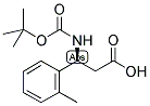 BOC-(S)-3-AMINO-3-(2-METHYL-PHENYL)-PROPIONIC ACID Struktur