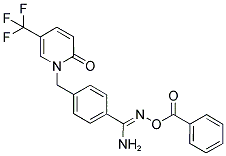 1-[4-(1-AMINO-2-AZA-3-BENZOYL-3-OXAPROP-1-EN-1-YL)BENZYL]-5-(TRIFLUOROMETHYL)-2-PYRIDONE Struktur