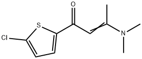 (E)-1-(5-CHLORO-2-THIENYL)-3-(DIMETHYLAMINO)-2-BUTEN-1-ONE Struktur