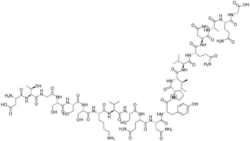 H-ASP-THR-GLY-SER-SER-SER-LYS-VAL-SER-GLN-ASN-TYR-PRO-ILE-VAL-GLN-ASN-ALA-GLN-GLY-OH Struktur