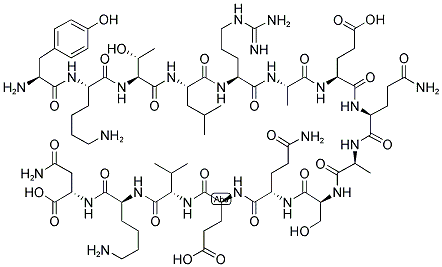 H-TYR-LYS-THR-LEU-ARG-ALA-GLU-GLN-ALA-SER-GLN-GLU-VAL-LYS-ASN-OH Struktur