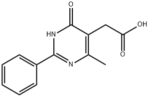 (4-HYDROXY-6-METHYL-2-PHENYL-PYRIMIDIN-5-YL)-ACETIC ACID Struktur