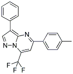 5-(4-METHYLPHENYL)-3-PHENYL-7-(TRIFLUOROMETHYL)PYRAZOLO[1,5-A]PYRIMIDINE Struktur