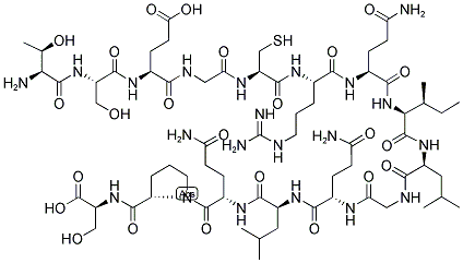 H-THR-SER-GLU-GLY-CYS-ARG-GLN-ILE-LEU-GLY-GLN-LEU-GLN-PRO-SER-OH Struktur