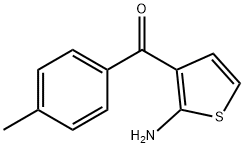 (2-AMINO-3-THIENYL)(4-METHYLPHENYL)METHANONE Struktur