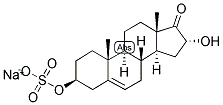 16-ALPHA-HYDROXYDEHYDROEPIANDROSTERONE-3-SULFATE, SODIUM SALT Struktur