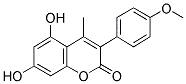 5,7-DIHYDROXY-3-(4'-METHOXYPHENYL)-4-METHYL COUMARIN Struktur