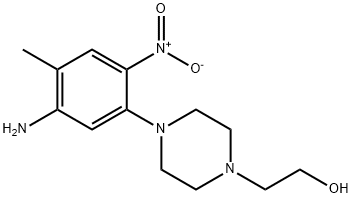 2-[4-(5-AMINO-4-METHYL-2-NITROPHENYL)PIPERAZIN-1-YL]ETHANOL Struktur