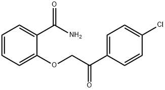 2-[2-(4-CHLORO-PHENYL)-2-OXO-ETHOXY]-BENZAMIDE Struktur