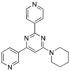 4-PIPERIDIN-1-YL-6-PYRIDIN-3-YL-2-PYRIDIN-4-YLPYRIMIDINE Struktur