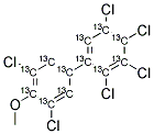 13C12-4-METHOXY-2',3,3',4',5,5'-HEXACHLOROBIPHENYL Struktur