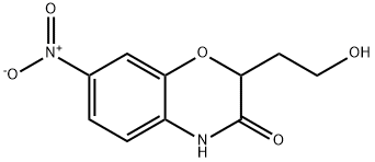 2-(2-HYDROXYETHYL)-7-NITRO-2H-1,4-BENZOXAZIN-3(4H)-ONE Struktur