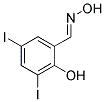 3,5-DIIODO-2-HYDROXYBENZALDEHYDE OXIME Struktur