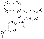 METHYL 3-(1,3-BENZODIOXOL-5-YL)-3-([(4-METHOXYPHENYL)SULFONYL]AMINO)PROPANOATE Struktur