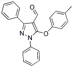 5-(4-METHYLPHENOXY)-1,3-DIPHENYL-1H-PYRAZOLE-4-CARBALDEHYDE Struktur